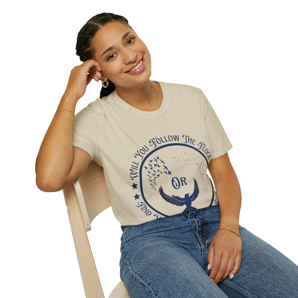 πβοΈ Fly to Your Destiny πͺ: Unisex Softstyle T-Shirt - Pets Utopia