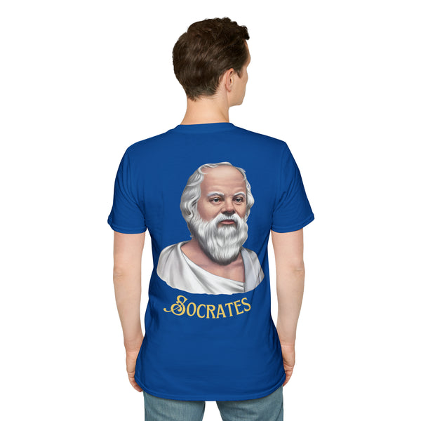 Socrates Unisex Softstyle Wisdom Tee: Embrace the Power of Knowing Nothing π - Pets Utopia