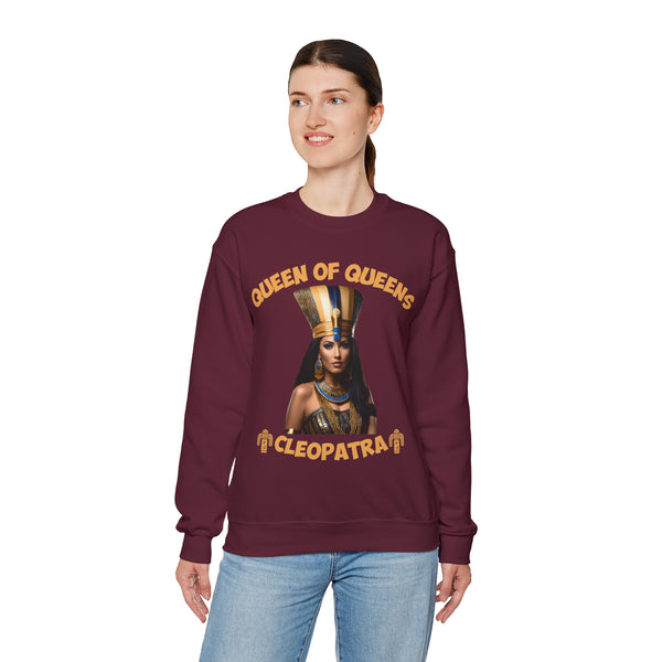 π Queen of Queens Cleopatra: Heavy BlendCrewneck Sweatshirt π - Pets Utopia
