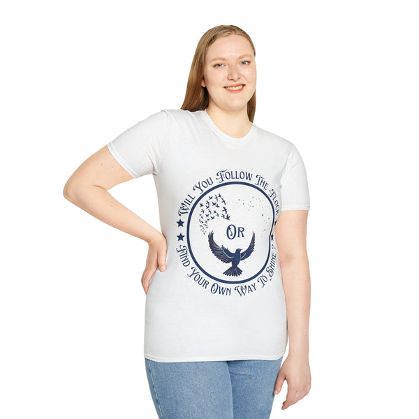 πβοΈ Fly to Your Destiny πͺ: Unisex Softstyle T-Shirt - Pets Utopia