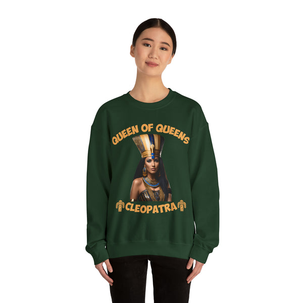 π Queen of Queens Cleopatra: Heavy BlendCrewneck Sweatshirt π - Pets Utopia