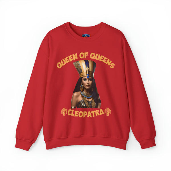 π Queen of Queens Cleopatra: Heavy BlendCrewneck Sweatshirt π - Pets Utopia