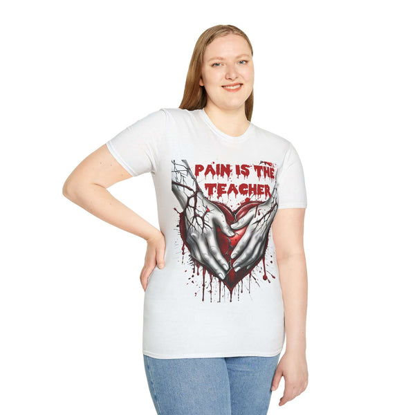 Going Through Pain 🩸🗣: Unisex 100% Cotton Softstyle T-Shirt - Pets Utopia