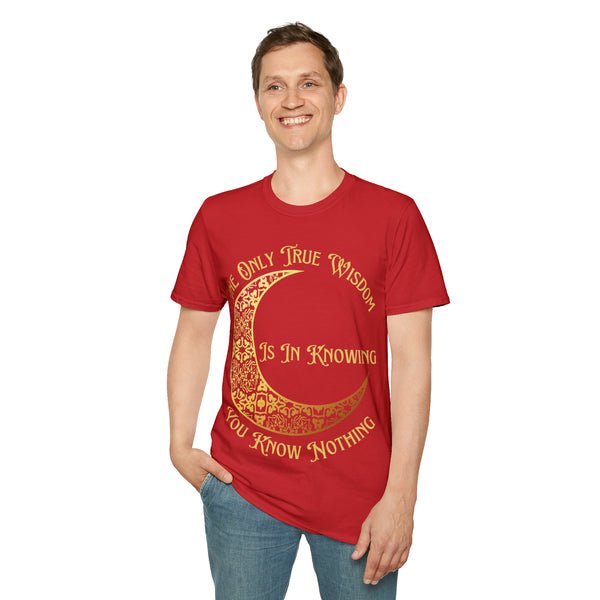 Socrates Unisex Softstyle Wisdom Tee: Embrace the Power of Knowing Nothing π - Pets Utopia