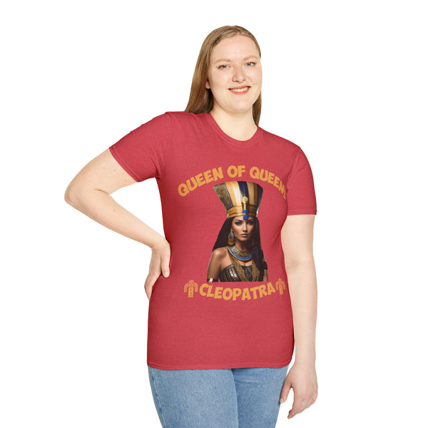 π Queen of Queens Cleopatra T-Shirt: Softstyle Cotton Tee π - Pets Utopia