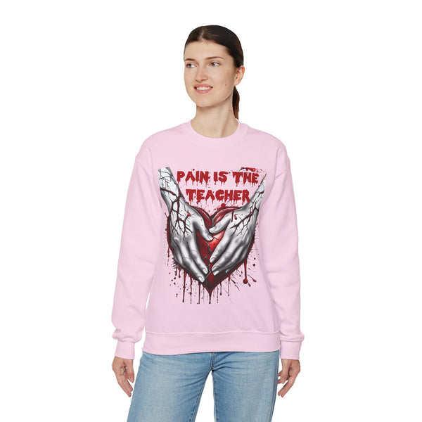 Going Through Pain ๐ฉธ๐ฃ: Unisex Heavy Blend Crewneck Sweatshirt - Pets Utopia