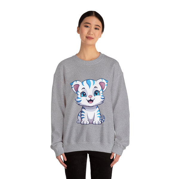 π―π Introducing the Cute Tiger Sweatshirt! Get Cozy and Stylish with π― Cute Tigers on Both Sides! π - Pets Utopia