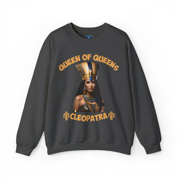 π Queen of Queens Cleopatra: Heavy BlendCrewneck Sweatshirt π - Pets Utopia