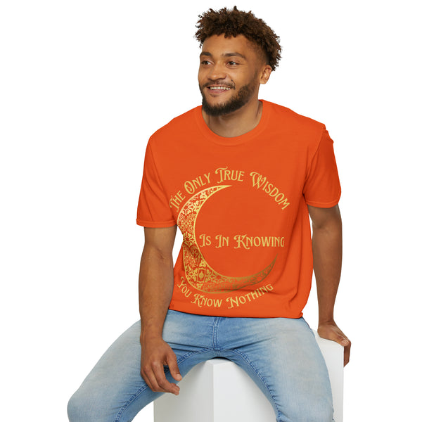 Socrates Unisex Softstyle Wisdom Tee: Embrace the Power of Knowing Nothing π - Pets Utopia