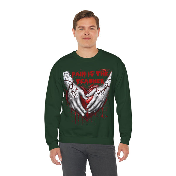 Going Through Pain ๐ฉธ๐ฃ: Unisex Heavy Blend Crewneck Sweatshirt - Pets Utopia