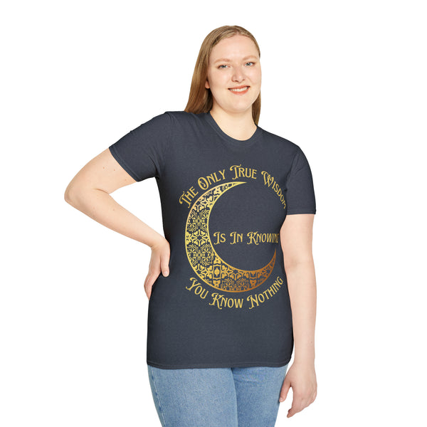 Socrates Unisex Softstyle Wisdom Tee: Embrace the Power of Knowing Nothing π - Pets Utopia