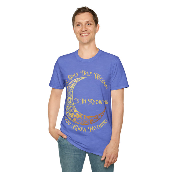 Socrates Unisex Softstyle Wisdom Tee: Embrace the Power of Knowing Nothing π - Pets Utopia