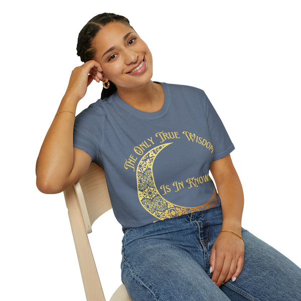 Socrates Unisex Softstyle Wisdom Tee: Embrace the Power of Knowing Nothing π - Pets Utopia