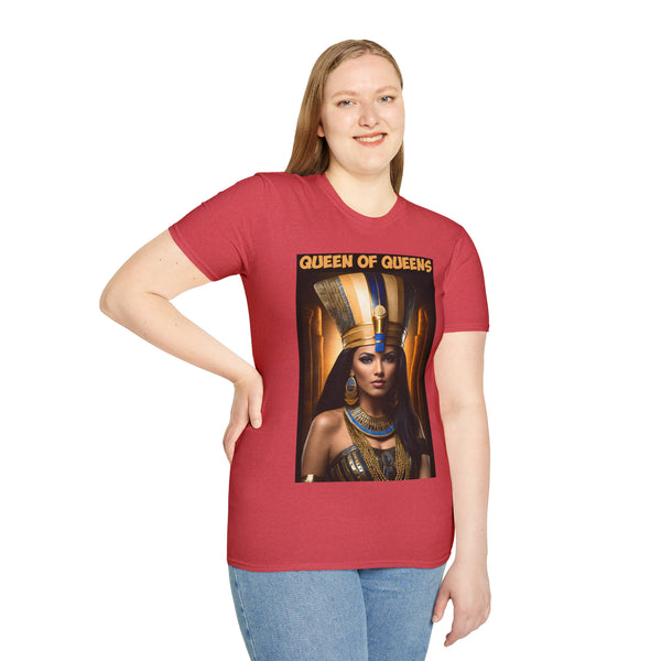 π Queen of Queens Cleopatra T-Shirt: Softstyle Cotton Tee π - Pets Utopia