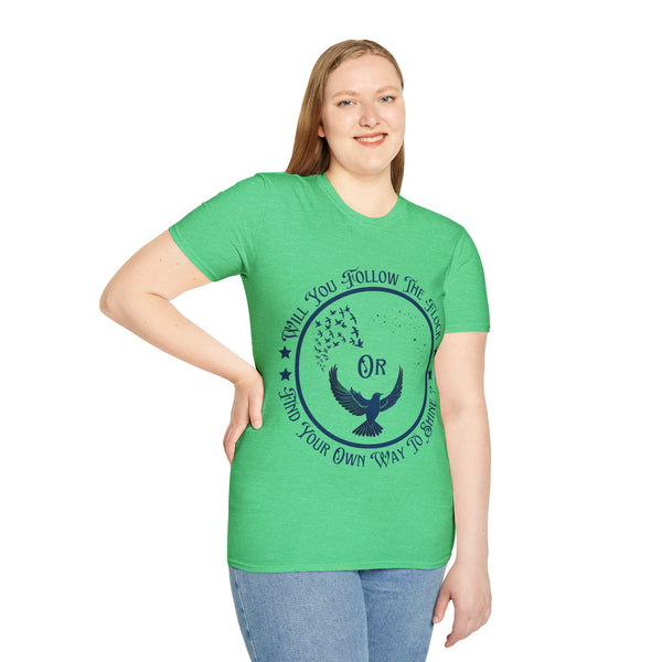 πβοΈ Fly to Your Destiny πͺ: Unisex Softstyle T-Shirt - Pets Utopia
