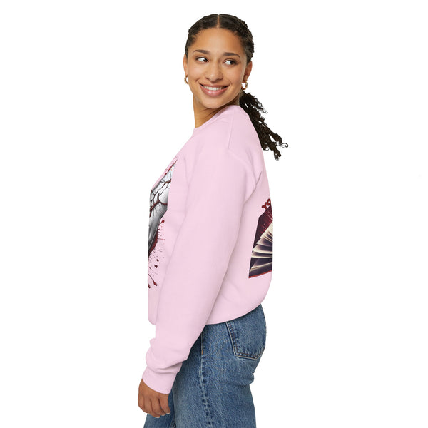 Going Through Pain ๐ฉธ๐ฃ: Unisex Heavy Blend Crewneck Sweatshirt - Pets Utopia