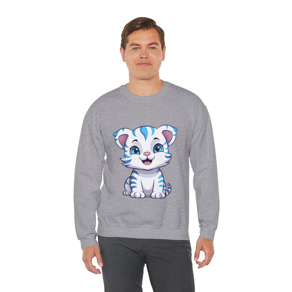 π―π Introducing the Cute Tiger Sweatshirt! Get Cozy and Stylish with π― Cute Tigers on Both Sides! π - Pets Utopia
