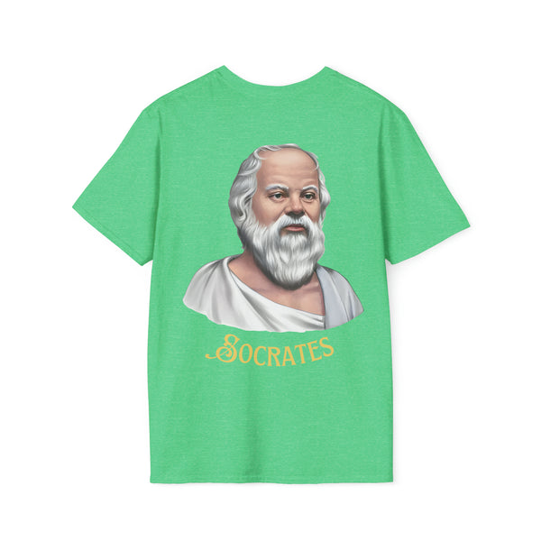Socrates Unisex Softstyle Wisdom Tee: Embrace the Power of Knowing Nothing π - Pets Utopia