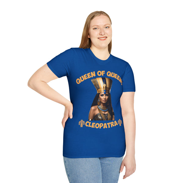 π Queen of Queens Cleopatra T-Shirt: Softstyle Cotton Tee π - Pets Utopia