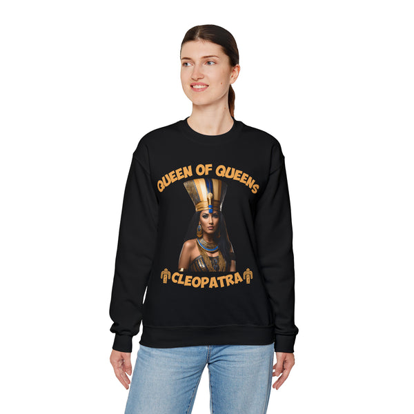 π Queen of Queens Cleopatra: Heavy BlendCrewneck Sweatshirt π - Pets Utopia