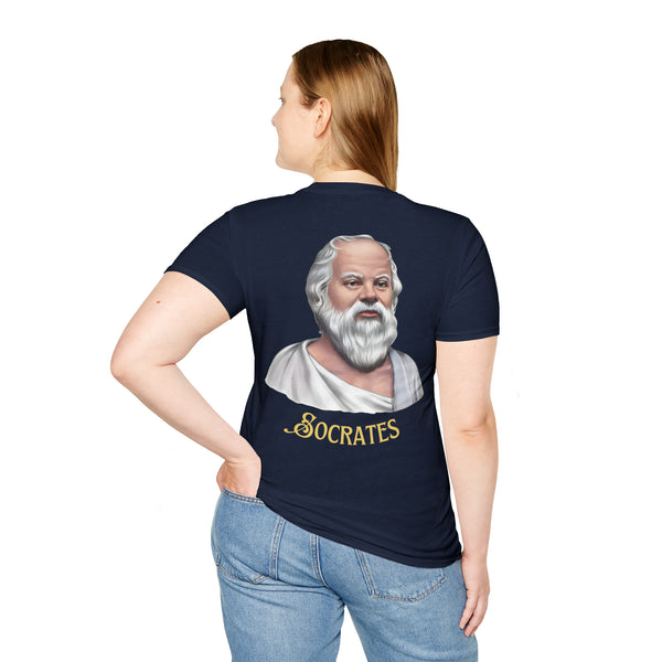 Socrates Unisex Softstyle Wisdom Tee: Embrace the Power of Knowing Nothing π - Pets Utopia