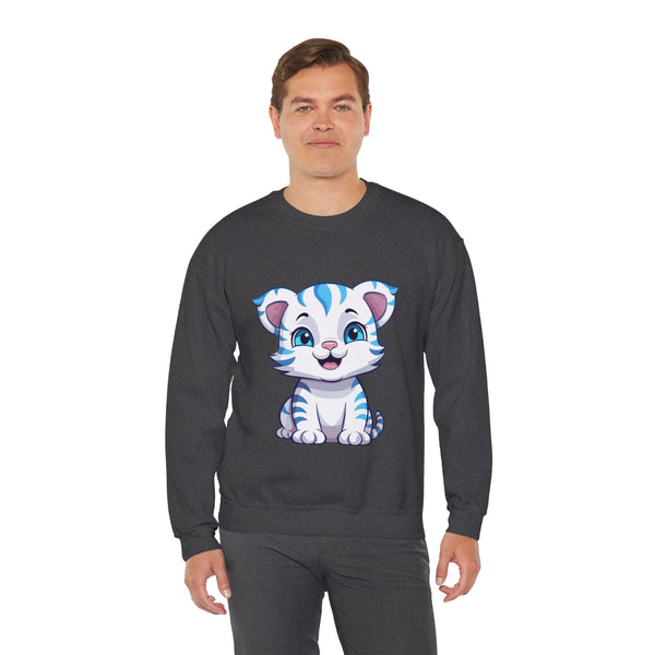 π―π Introducing the Cute Tiger Sweatshirt! Get Cozy and Stylish with π― Cute Tigers on Both Sides! π - Pets Utopia