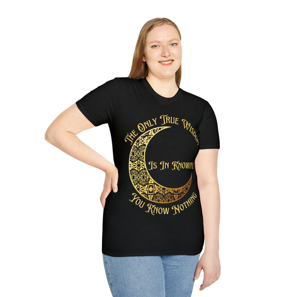 Socrates Unisex Softstyle Wisdom Tee: Embrace the Power of Knowing Nothing π - Pets Utopia