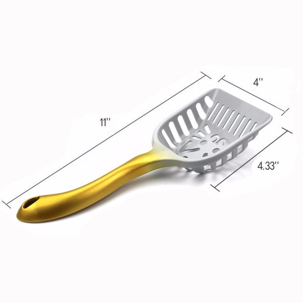 Durable Cat Litter Scoop with Cute Kitty Face - Pets Utopia