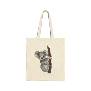 🌿👜 Cute Koala Cotton Canvas Tote Bag 🐨🎨 - Pets Utopia