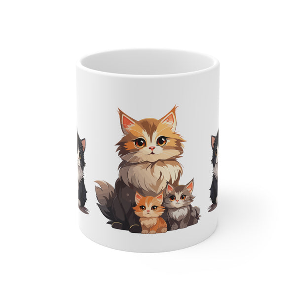 🐱🎨 "Cute Cats" Ceramic Coffee Mug: Personalize Your Perfect Sip! ☕️🌈 - Pets Utopia