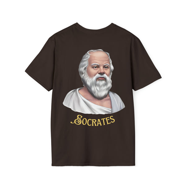 Socrates Unisex Softstyle Wisdom Tee: Embrace the Power of Knowing Nothing 🎓 - Pets Utopia