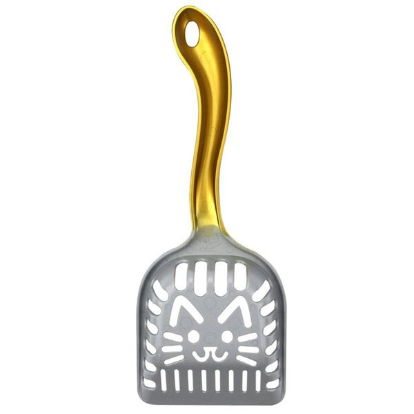 Durable Cat Litter Scoop with Cute Kitty Face - Pets Utopia